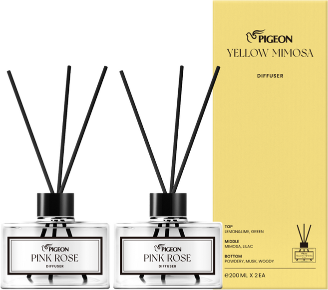 피죤 디퓨저, 옐로미모사, 200ml, 2개