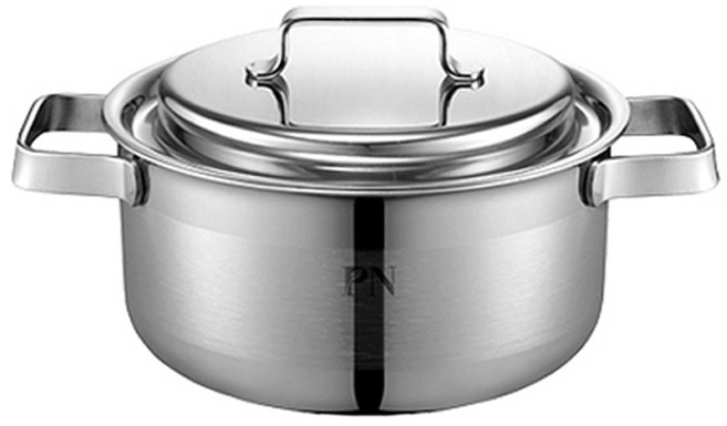 PN풍년 인덕션 라메르 3PLY 스테인레스 양수냄비, 20cm, 스테인리스, 1개