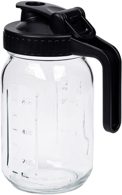 인블룸 손잡이 유리 담금주병, 800ml, 1개