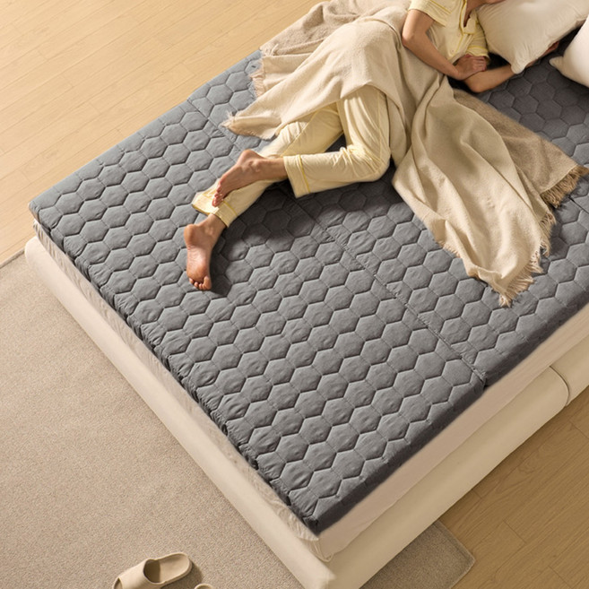 알뜨리 늘잠 3단 접이식 토퍼, 차콜, 5cm