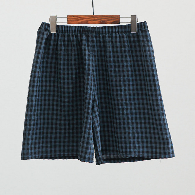 글램공감 여성용 냉감 지지미 무무 체크 반바지 파자마