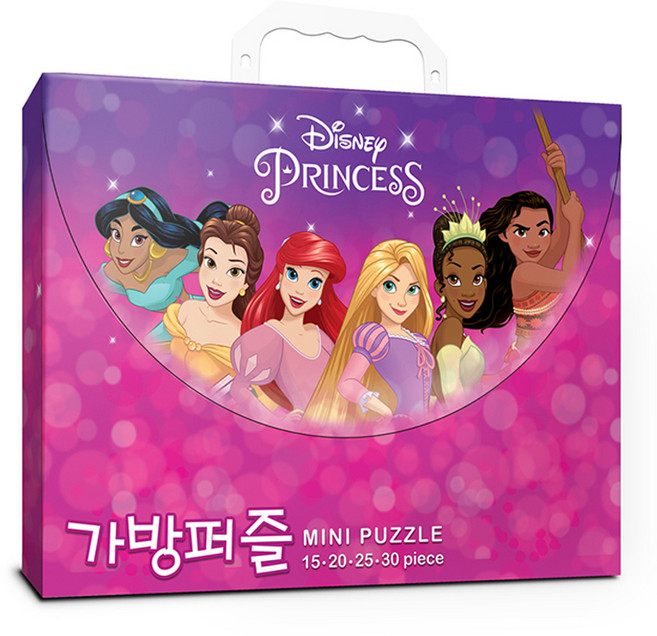 비엔비퍼즐 디즈니 프린세스 가방퍼즐, 1세트, 30피스