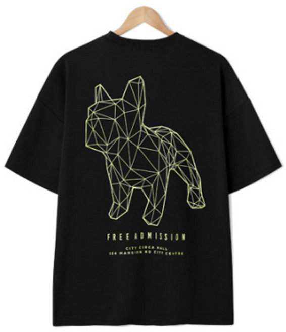 엠엔씨 남녀공용 불독 통기성 박스핏 반팔티 MDBT608HO