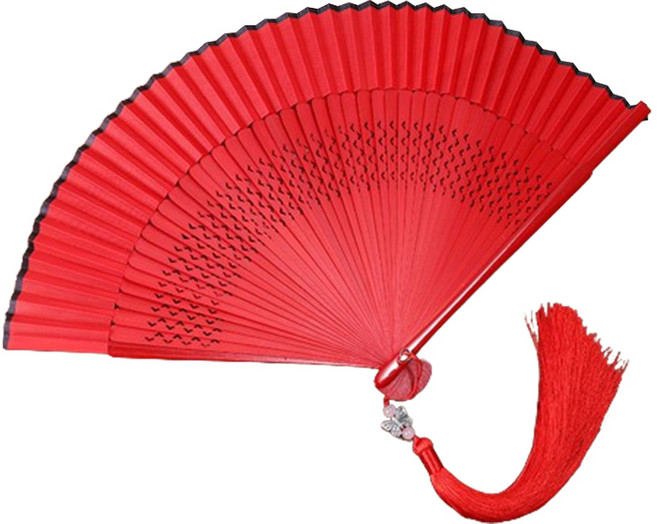 온트리 접이식 전통 부채, FJ-02, 1개