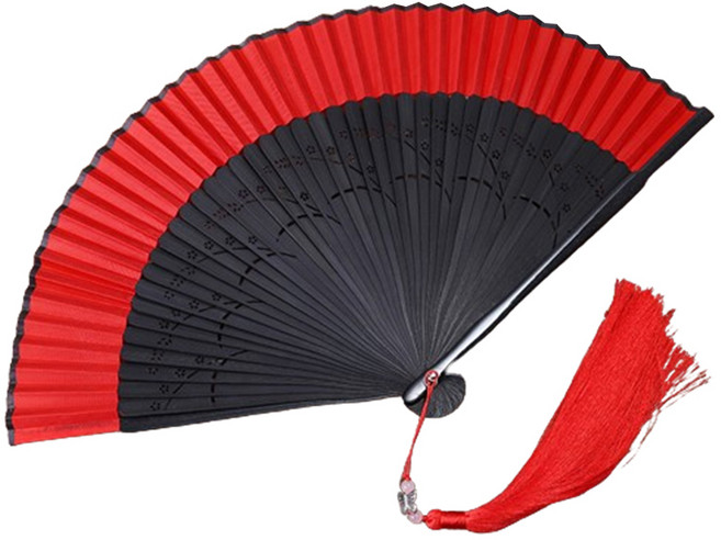 온트리 접이식 전통 부채, FJ-05, 1개