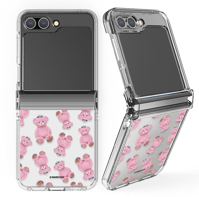 디자인플러스 곰인형 힌지가드 휴대폰 케이스