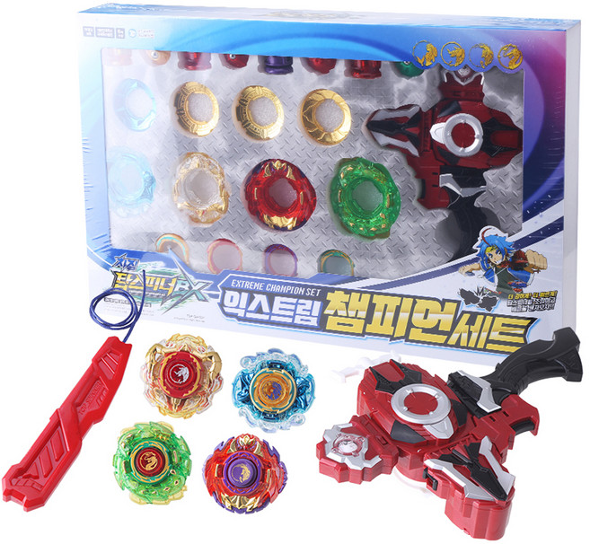 초이락 차징 탑스피너 BX 익스트림 챔피언 배틀팽이 세트, 혼합색상, 1개