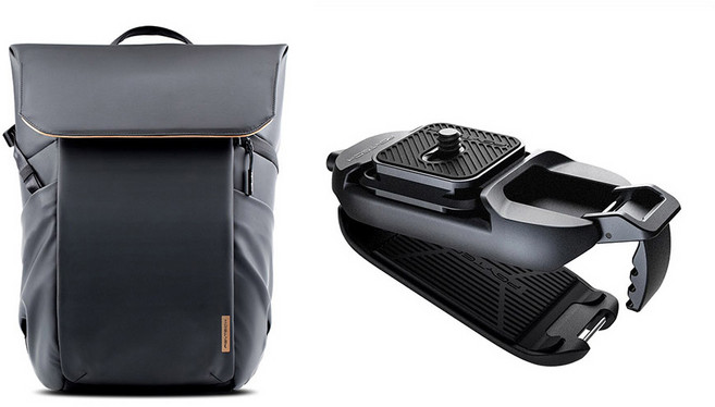 피지테크 원고 에어 카메라 백팩 20L P-CB-060 + 비틀 카메라 클립 P-CG-040 세트, 블랙, 1개