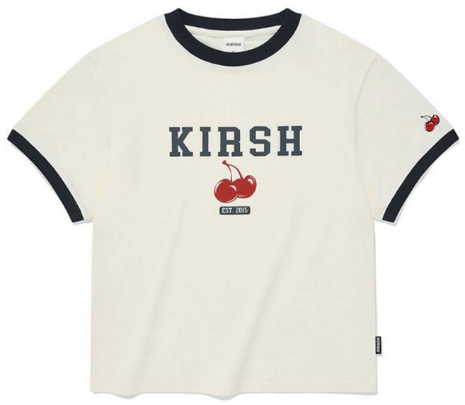 키르시 아동용 워딩 로고 모달 티셔츠
