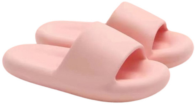 블럭마트 미끄럼방지 통굽 욕실화, 핑크, 1개