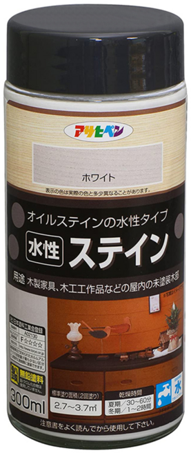 ASAHIPEN 日本水性耐光防變色著色劑 白色 300ml, 1罐