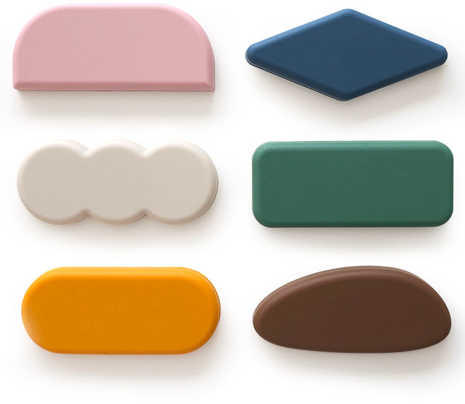 에이드엘 실리콘 수저받침 6종, 스프링, 1세트