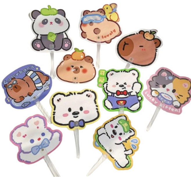 캐릭터 부채, 랜덤발송, 10개