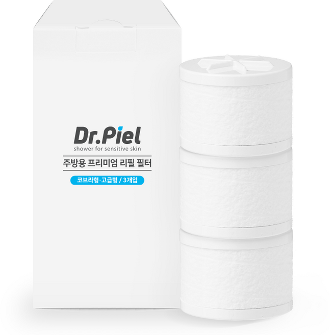 닥터피엘 프리미엄 주방용 코브라형 리필 필터 고급형 3p, 1개, 무향