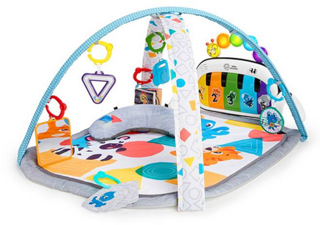 베이비아인슈타인 유아용 피아노 아기체육관 매트 장난감, 혼합색상, 1개