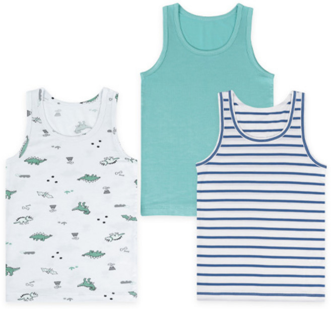 메이키즈 유아동 주니어 남아 학생 쥬라기 ST 모달 런닝 3종 세트