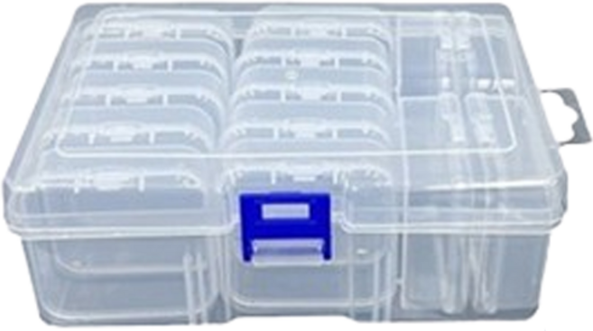 에이비엠코리아 개별 분할 수납케이스 14구, 혼합색상, 1개