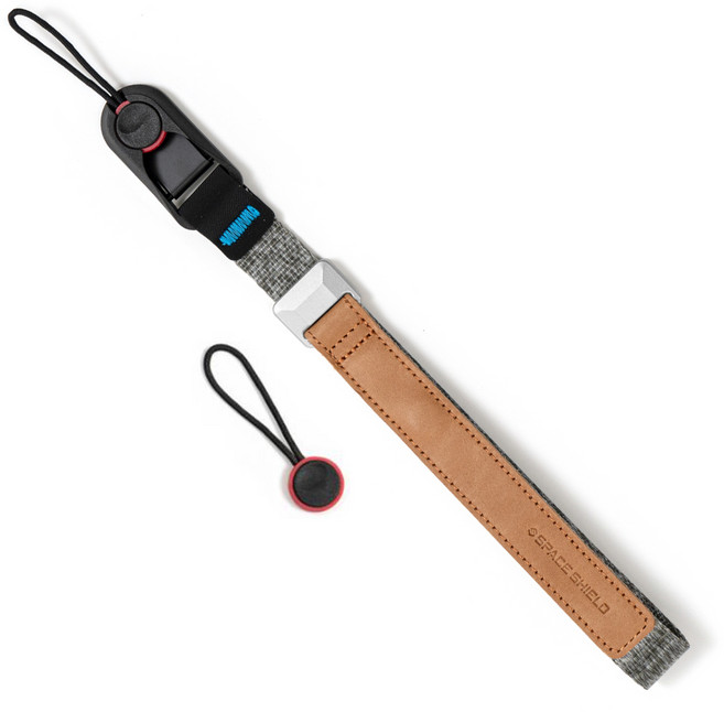 스페이스쉴드 마이티 트래블 루프 카메라 손목 핸드 스트랩, 실버, 1개