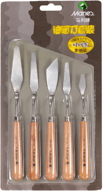 알로데 아트 스크레이퍼 페인팅 나이프 5종 세트 GV405, 1세트