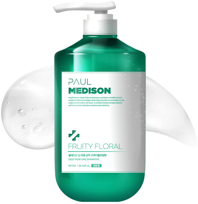 PAUL MEDISON 深層香氛洗髮精 水果花香, 1瓶, 1077ml