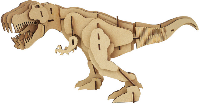 투칸 3D 나무 퍼즐, 50피스, Tyrannosaurus rex, 1개