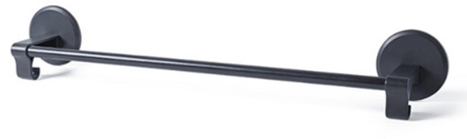 소니오 무타공 마카롱 욕실 다용도 수건걸이, 04 블랙, 1개