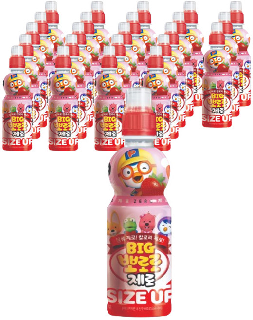 빅뽀로로 제로 딸기맛, 360ml, 24개