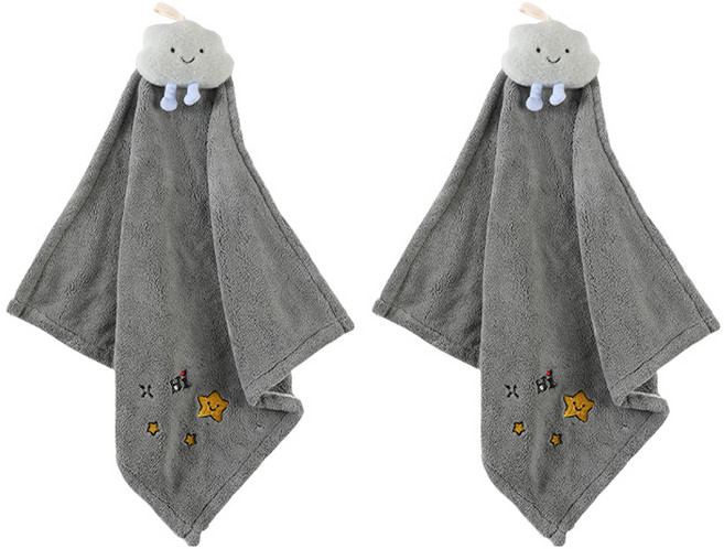 언헤브 유니크 포인트 핸드타월 40 x 40 cm, 04 구름, 2개