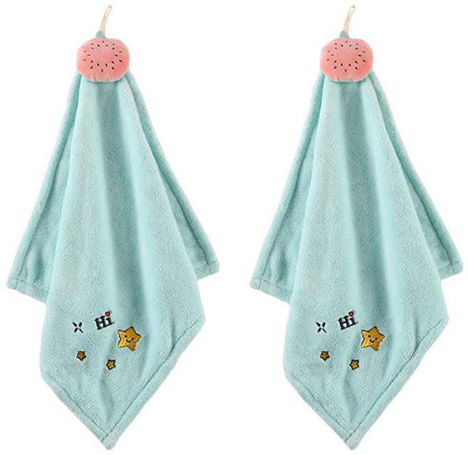 언헤브 유니크 포인트 핸드타월 40 x 40 cm, 06 수박, 2개