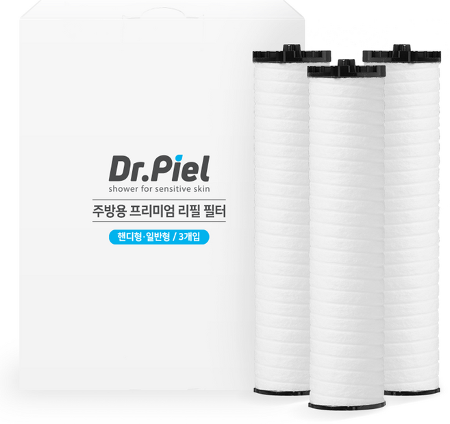 닥터피엘 프리미엄 주방용 핸디형 일반형 샤워필터리 3p, 1개, 무향