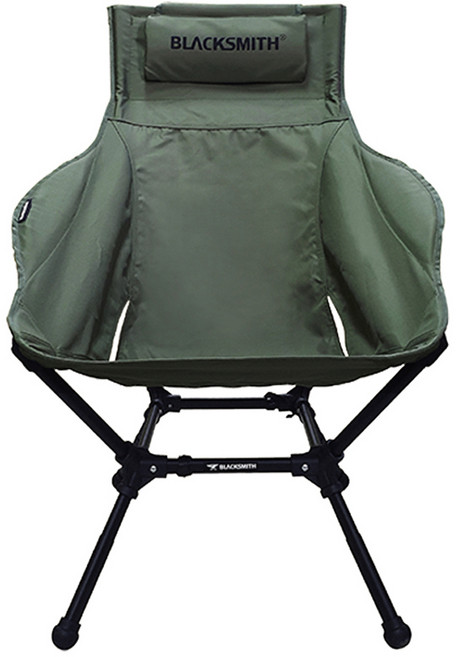 블랙스미스에어펌프 와이드 국민체어, 1개, 카키
