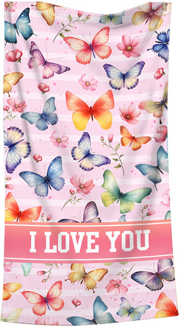 언헤브 수영 비치타월 70 x 140 cm, 17 러브, 1개