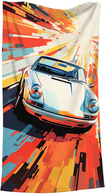 언헤브 수영 비치타월 70 x 140 cm, 12 자동차, 1개