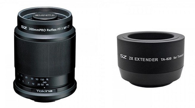 토키나 SZ 300mm PRO F7.1 MF SONY E + 2X 익스텐더 렌즈 어댑터, TA-020(어댑터)