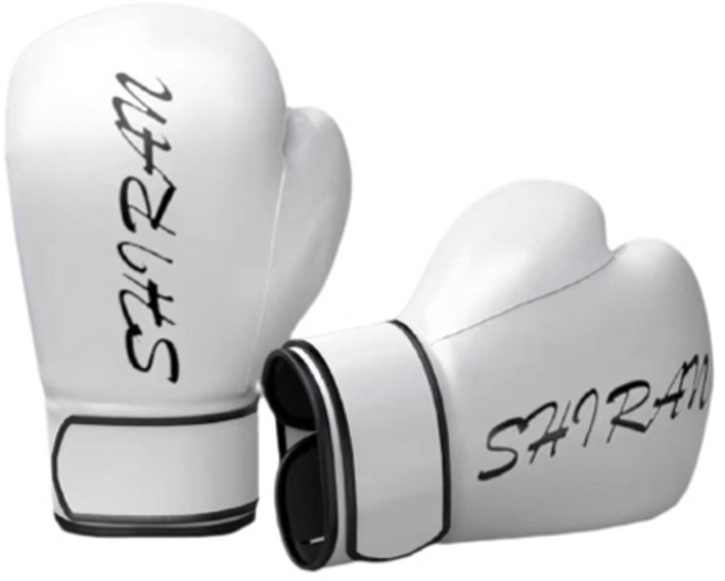 블럭마트 복싱장갑 무에타이 장갑, 화이트, 1개