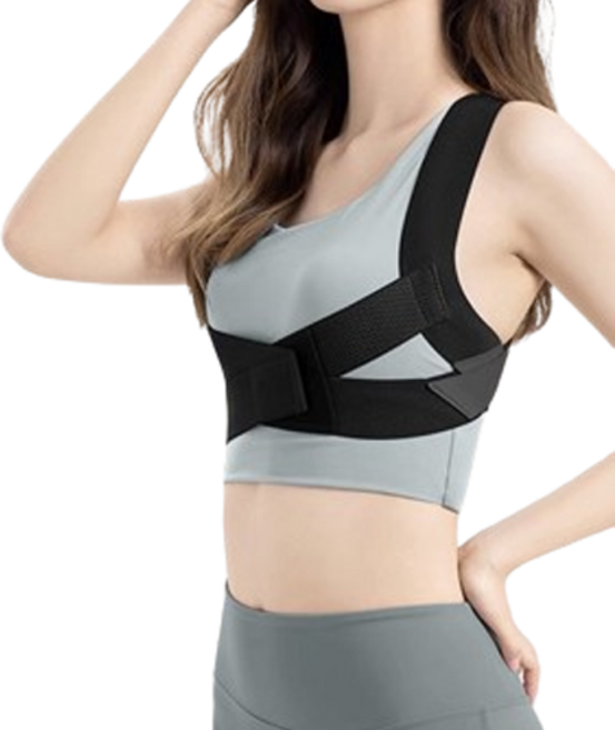 써뉴즈 체형 바른 자세 밴드 블랙, 1개