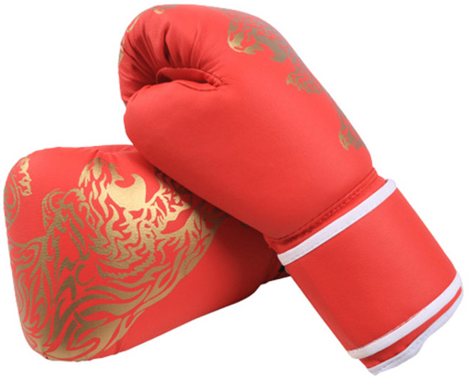 블럭마트 복싱장갑 무에타이 장갑 호랑이, 레드, 1개