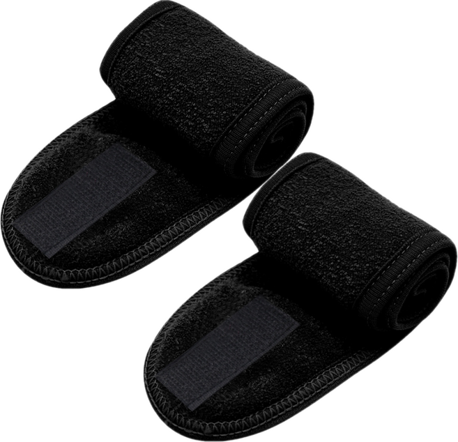 다정다감 찍찍이 세안 헤어밴드 61 x 8.5 cm, 블랙, 2개