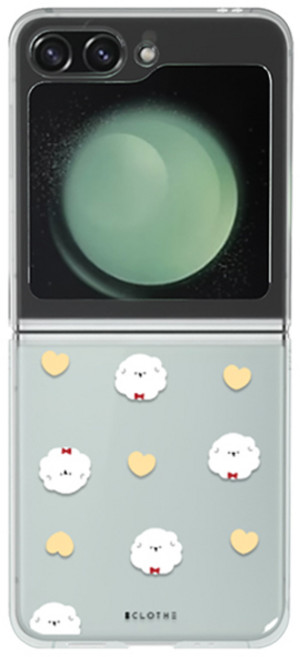 에잇클로드 큐티패턴 클리어 하드 휴대폰 케이스