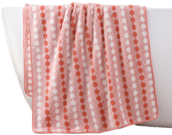 원이네 체크 바스타월, 레드, 1개