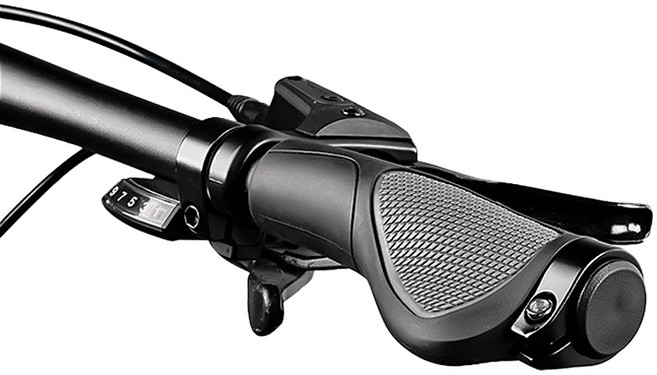 앤티스 세이프티 논슬립 자전거 핸들그립 세트, 블랙, 1세트