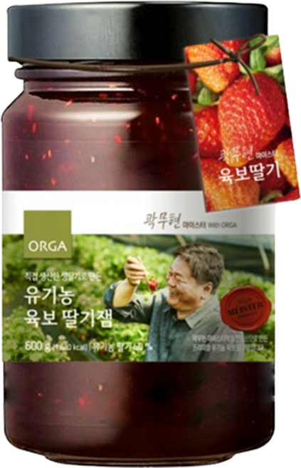 올가홀푸드 유기농 육보 딸기잼, 600g, 1개