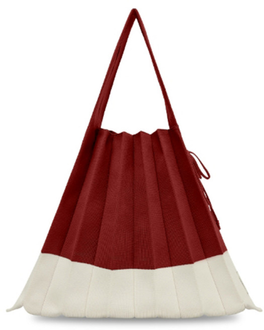 JOSEPH AND STACEY 拼色針織百褶包