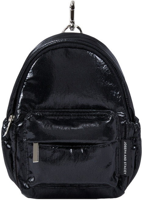 JOSEPH AND STACEY 女性日常口袋後揹包, 時尚黑