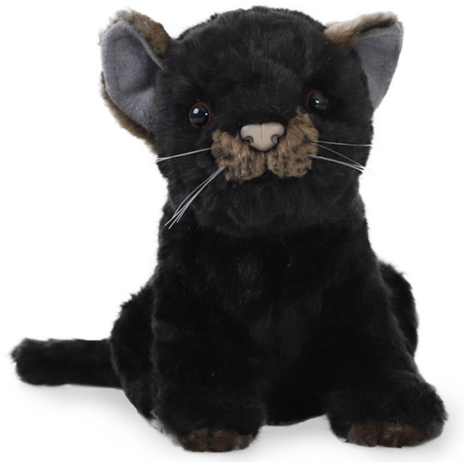 HANSA TOY 7289 幼兒黑色美洲豹娃娃 17cm.L, 15cm, 混合顏色, 1個