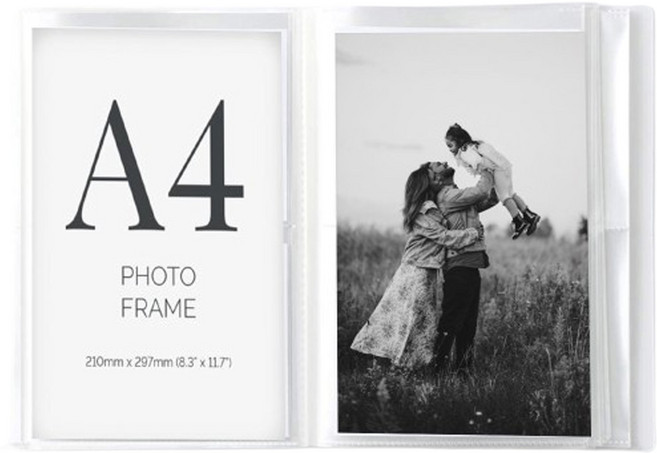 문구백서 무지앨범 A4 사이즈, 화이트, 120매, 1개