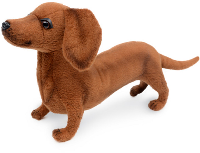 한사토이 7457 닥스훈트 인형 34cm.L, 16cm, 혼합색상, 1개