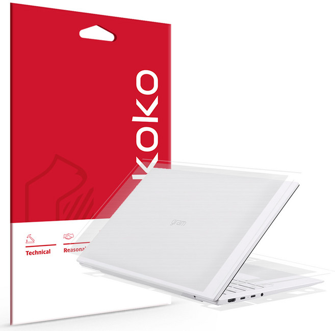 스코코 노트북 LG그램 무광 전신 외부보호필름 4종 세트 15Z90RU / 15ZD90RU, 1세트