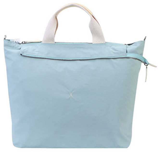 JOSEPH AND STACEY 女款 Rib Double Trip 郵差包, 天空薄荷綠