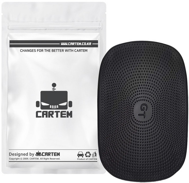 카템 차량용 다용도 실리콘 논슬립 사각 패드 15 x 10 cm CT458, 1개, 블랙